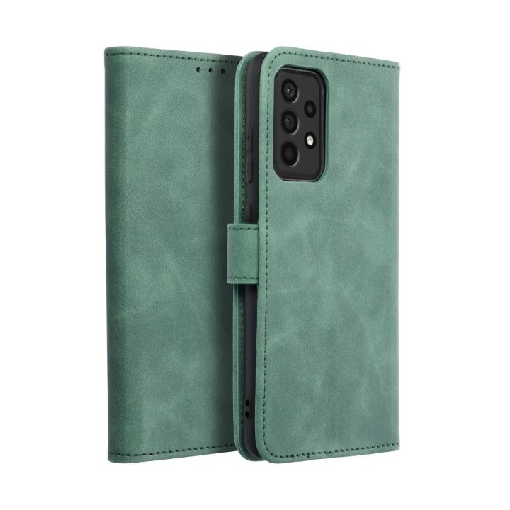 Etui z klapką na Samsung A52 5G / A52 LTE ( 4G ) / A52s 5G Tender Book zielone