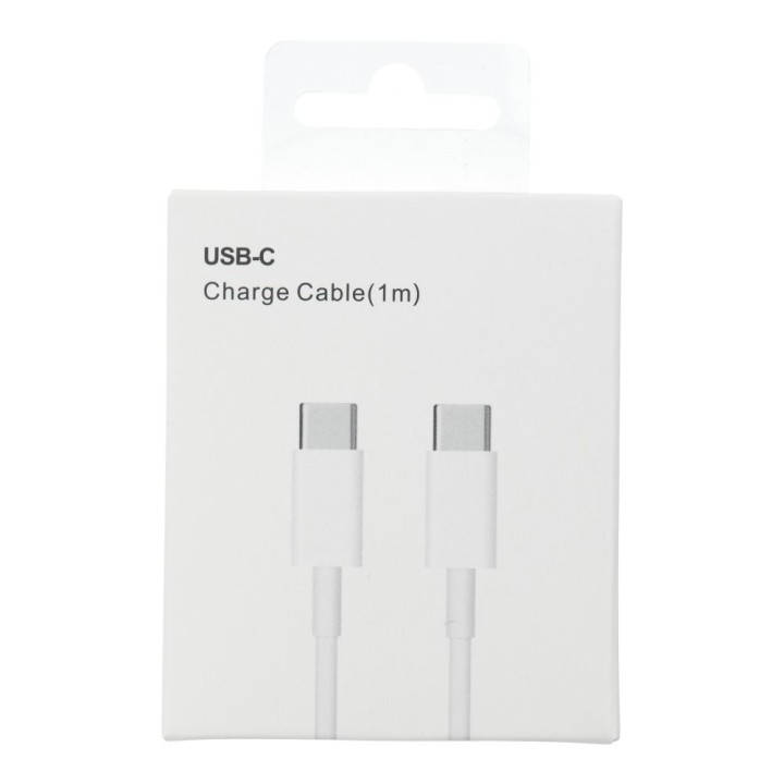 Cable USB C to USB C PD QC3.0 3A 30W 1 m HD26 box white