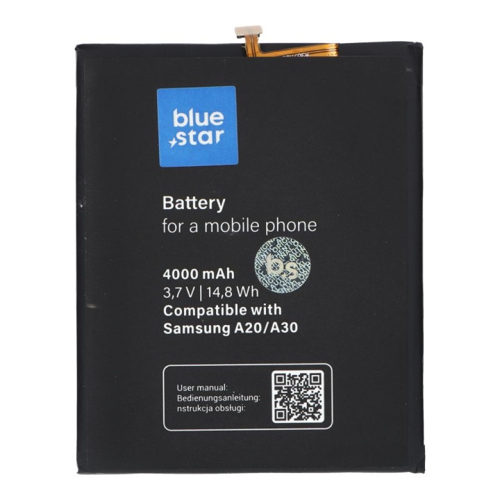 Акумулятор для Samsung A20 / A30 / A30S / A50 4000 mAh Blue Star Premium