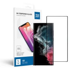 Szkło hartowane 5D Full Glue do Samsung S22 ULTRA (case friendly) Blue Star czarne