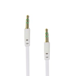 Кабель AUX Jack 3,5 mm (штекер (male)) для Jack 3,5 mm (штекер (male)) BOX 1 m белый