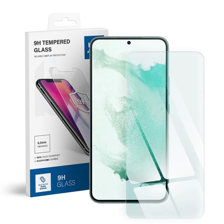 Закаленное стекло для Samsung S22 Blue Star