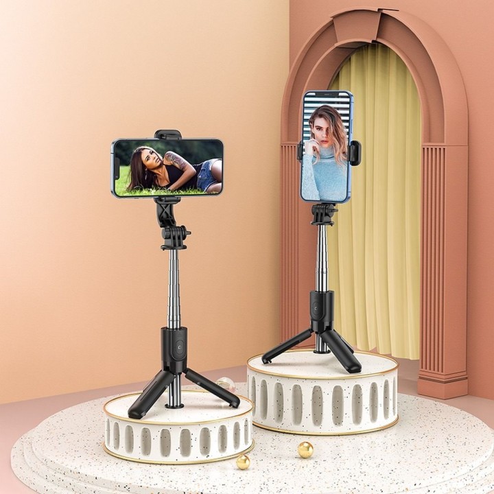 Selfie stick Hoco tripod with wireless remote control K17 black