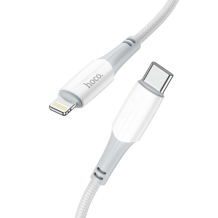 USB-C to Lightning cable Hoco PD 3A 20W 1 m X70 white