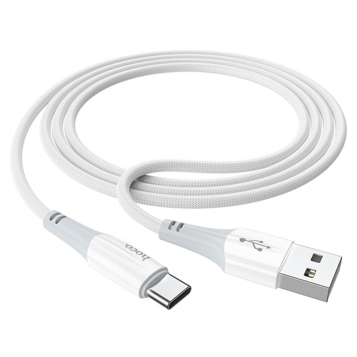 Кабель USB-A – USB-C Hoco 3A 1 m X70 білий