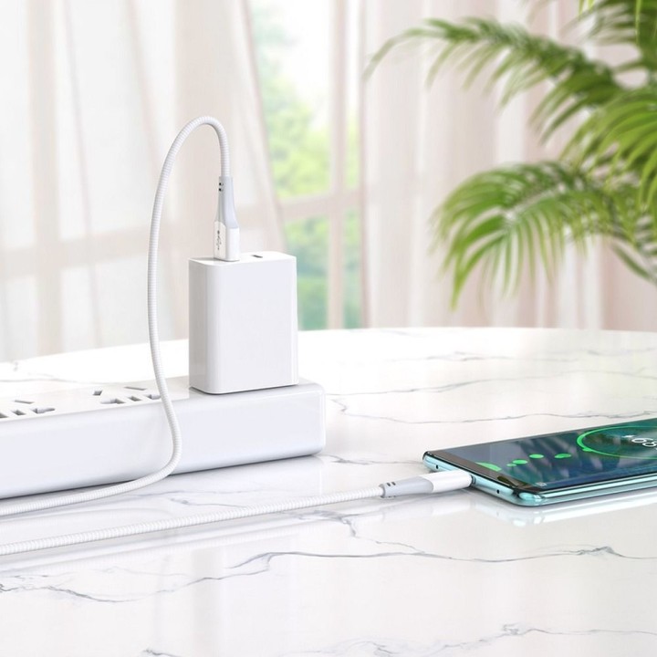Кабель USB-A – USB-C Hoco 3A 1 m X70 білий