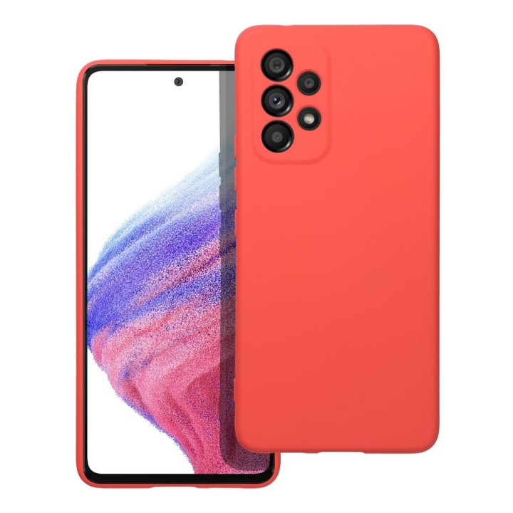 Чехол для Samsung A53 5G Silicone персиковый