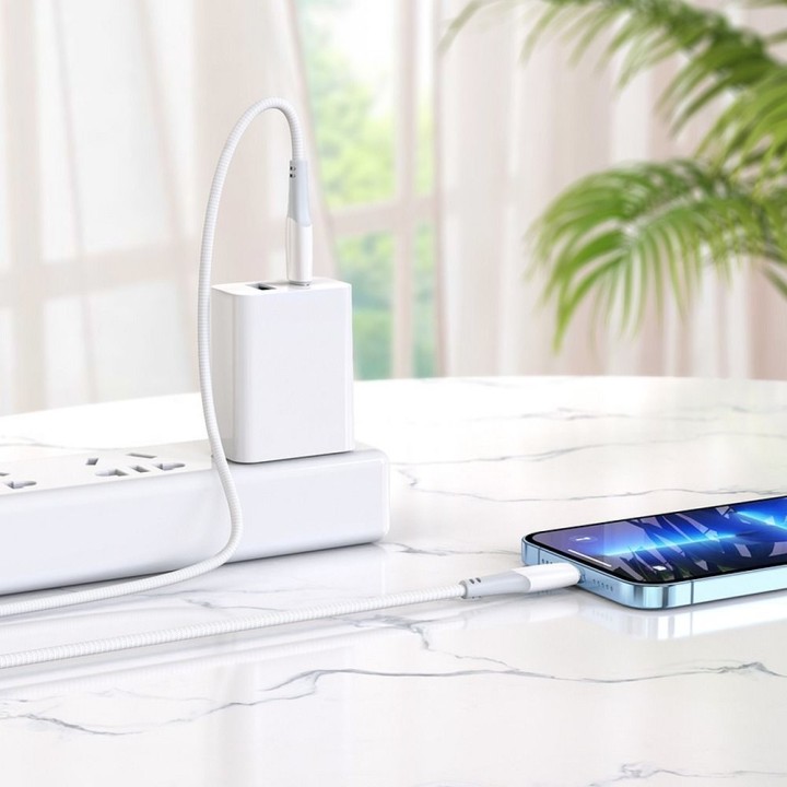 USB-C to Lightning cable Hoco PD 3A 20W 1 m X70 white