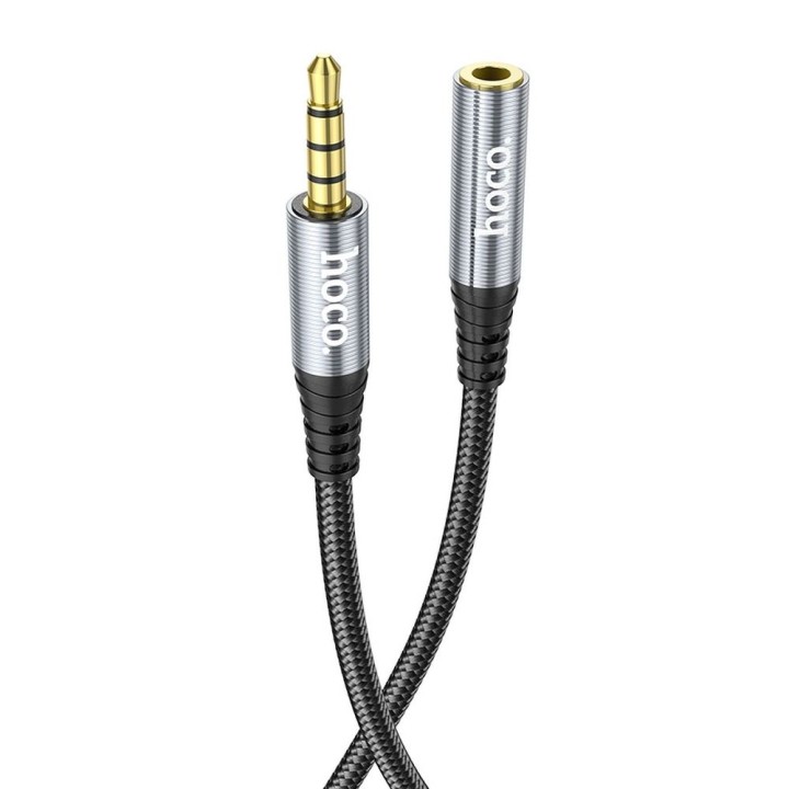 Кабель AUX Jack 3,5 mm для Jack 3,5 mm Hoco 2 m UPA20 черный