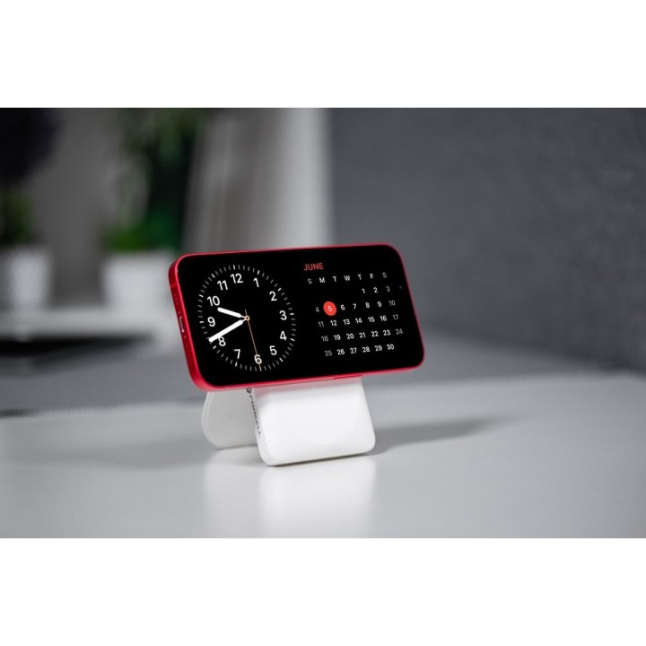 Повербанк сумісний з MagSafe Forcell F-Energy MagStand F10K2 QC3.0 PD 5A 20W 10000 mAh білий