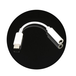 Adapter AUX Lightning (male) for Jack 3,5 mm (female) BOX white