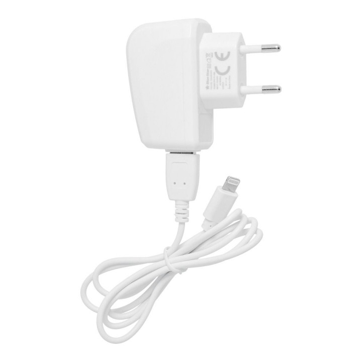 Wall charger for phone Blue Star Lite USB A 1A 5W + cable USB A for Lightning TFK-TC-1095B white