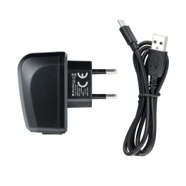 Мережевий зарядний пристрій для телефону Blue Star Lite USB A 2A 10W + кабель USB-A – USB-C TFK-TC-1095B чорний