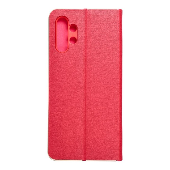 Etui z klapką na Samsung A13 4G Luna Book Gold czerwone