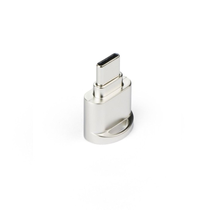 Кардрідер для карт пам’яті MicroSD Type C сріблястий