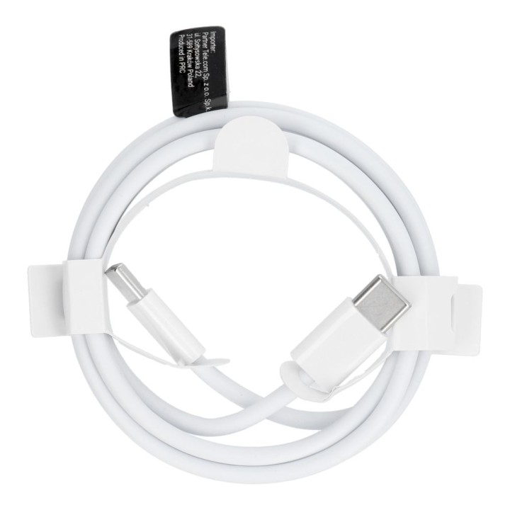 Kabel USB C do USB C PD QC3.0 3A 30W 1 m HD26 biały