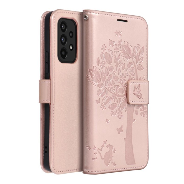 Flip case for Samsung A53 5G Mezzo Book tree rose gold