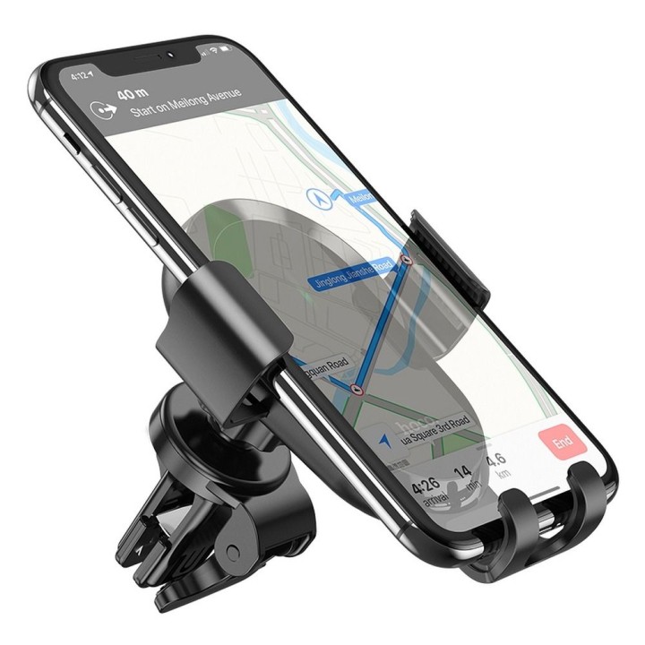 Wireless car phone holder Hoco 15 W for the air vent CA105 black