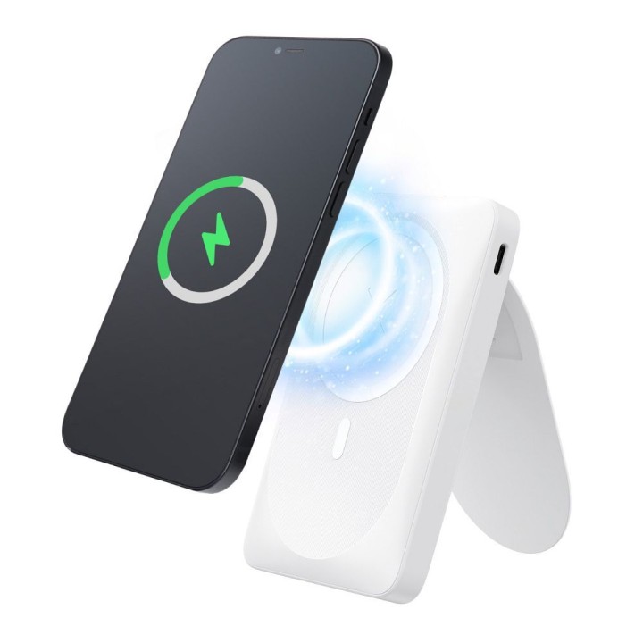 Power bank MagSafe compatible Forcell F-Energy MagStand F10K2 QC3.0 PD 5A 20W 10000 mAh white
