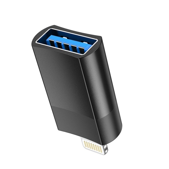 Адаптер OTG USB A – Lightning Hoco UA17 чорний