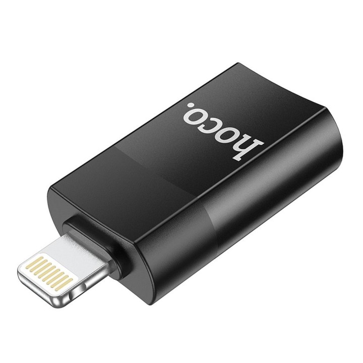 Адаптер OTG USB A – Lightning Hoco UA17 чорний
