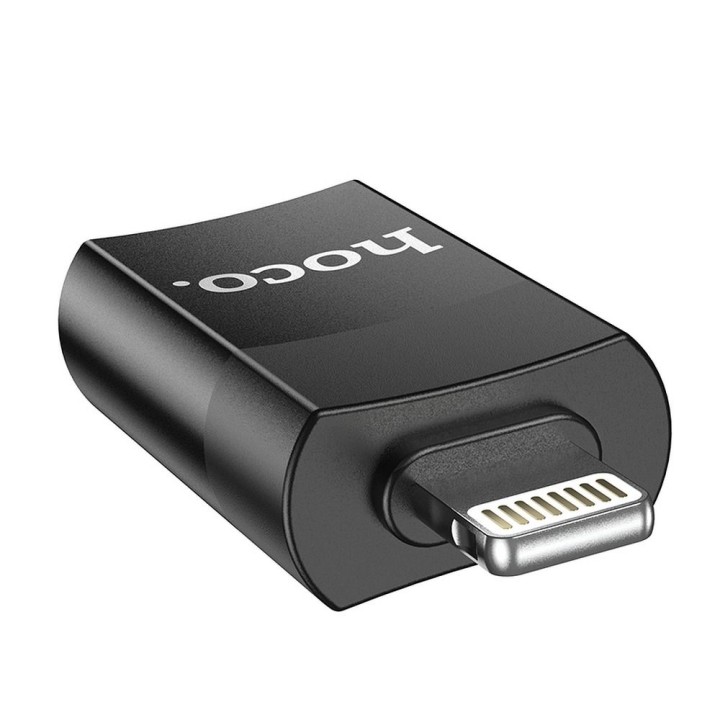 Адаптер OTG USB A – Lightning Hoco UA17 чорний