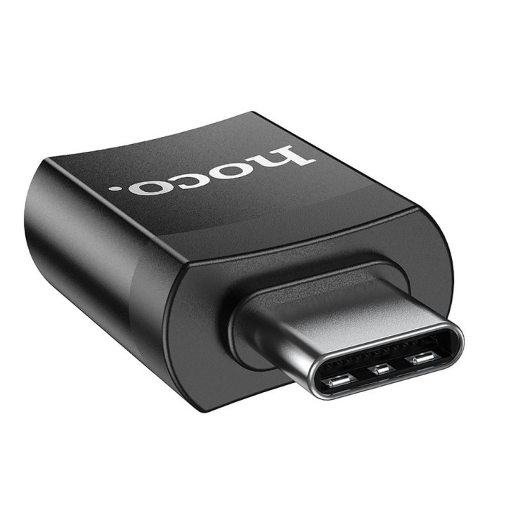 Adapter OTG USB C to USB A Hoco UA17 black