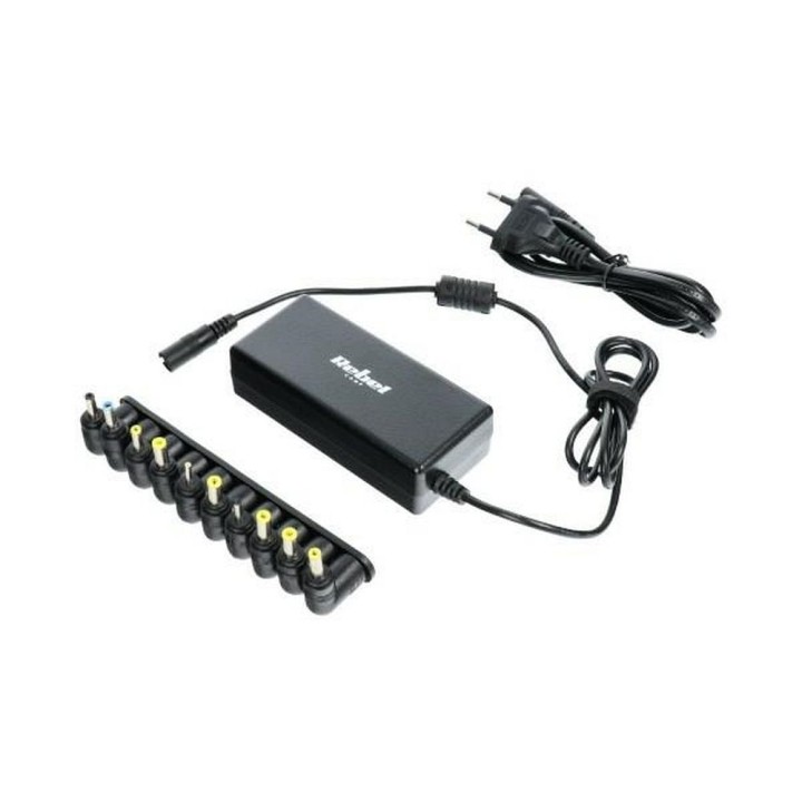 REBEL universal mains power adapter 45W 12-19.5V automatic 10 tips black
