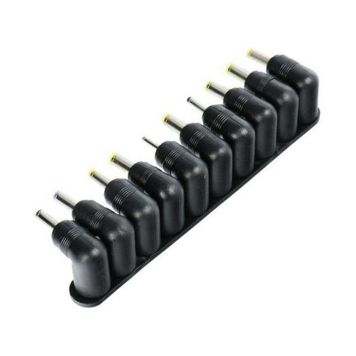 REBEL universal mains power adapter 45W 12-19.5V automatic 10 tips black