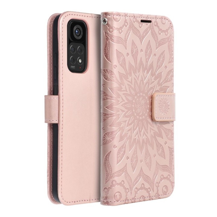 Etui z klapką na Xiaomi Redmi NOTE 11 / 11S Mezzo Book mandala złoto-różowe