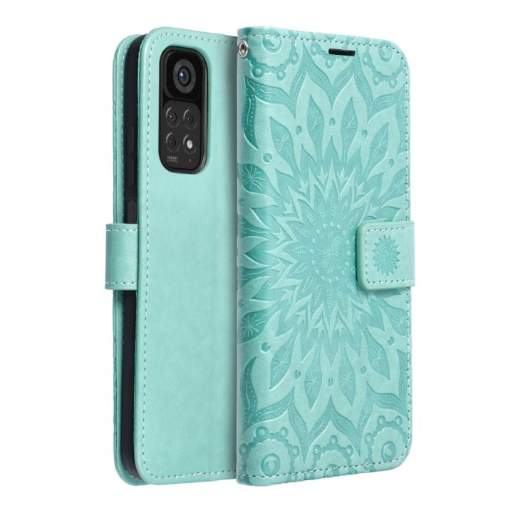 Etui z klapką na Xiaomi Redmi NOTE 11 / 11S Mezzo Book mandala zielone