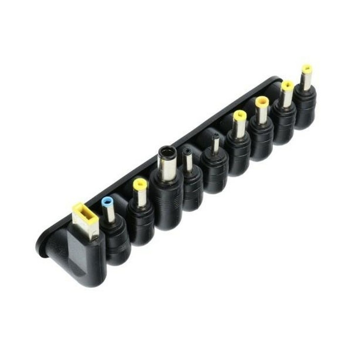 REBEL universal mains power adapter 65W 18-20V automatic 10 tips black