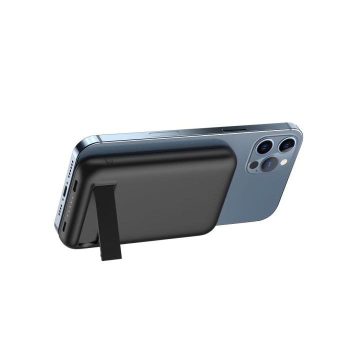 Повербанк Veger MagOn Kick (V0553P / W0553P) PD QC3.0 2A 20W 5000 mAh с беспроводной зарядкой черный