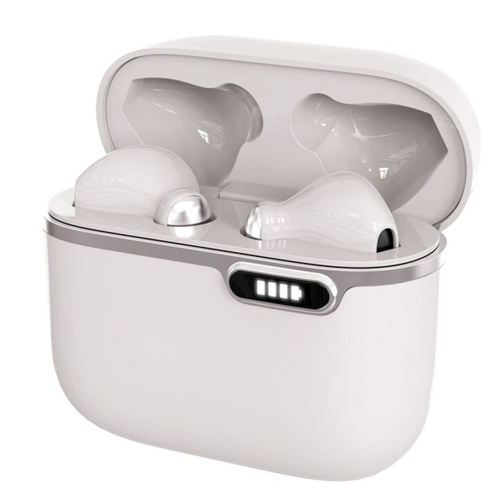 Wireless in-ear headphones Art TWS + docking station with connector USB C AP-TW-B4W white