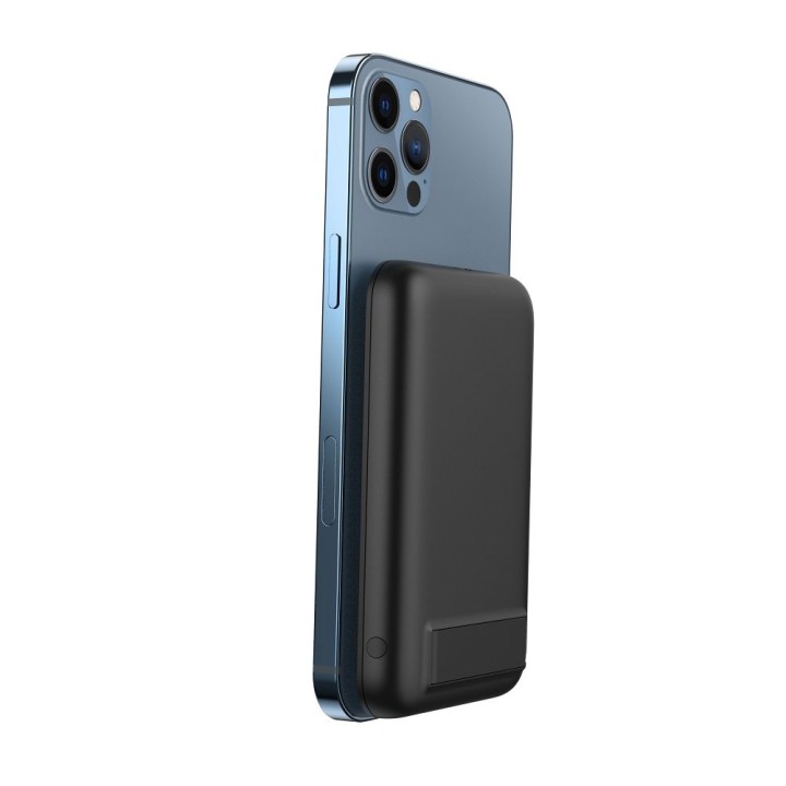 Powerbank Veger MagOn Kick (V0553P / W0553P) PD QC3.0 2A 20W 5000 mAh z ładowaniem indukcyjnym czarny
