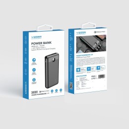 Powerbank Veger L30 (W3008PD) PD QC3.0 3A 20W 30000 mAh czarny 0INT