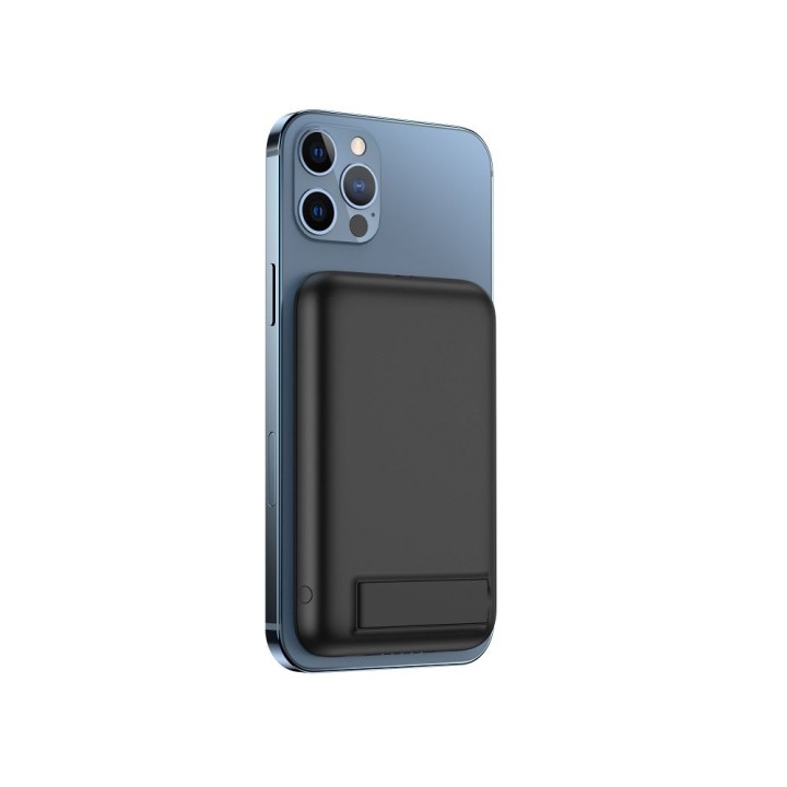 Повербанк Veger MagOn Kick (V0553P / W0553P) PD QC3.0 2A 20W 5000 mAh с беспроводной зарядкой черный
