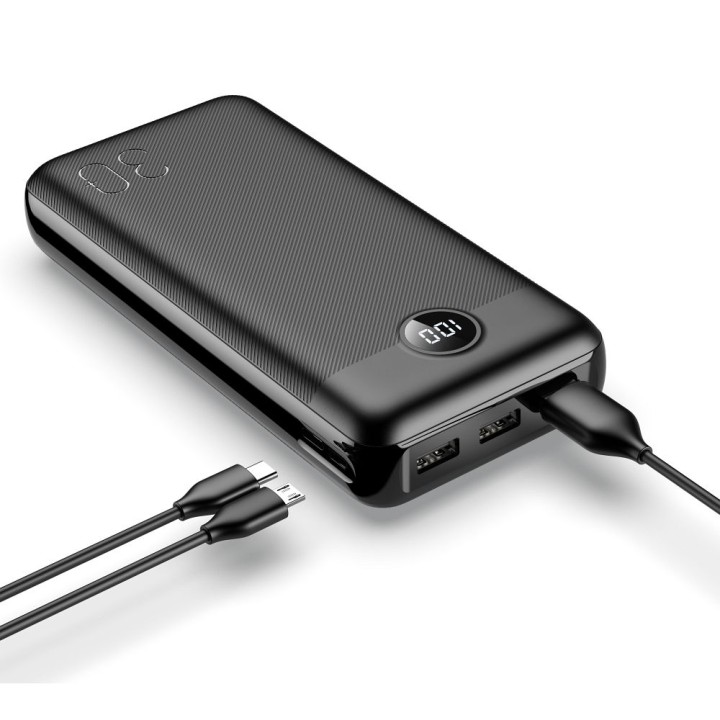 Powerbank Veger L30 (W3008PD) PD QC3.0 3A 20W 30000 mAh czarny 0INT