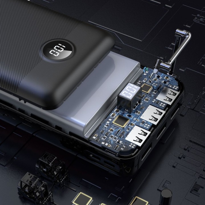 Powerbank Veger L30 (W3008PD) PD QC3.0 3A 20W 30000 mAh czarny 0INT