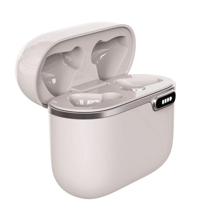 Wireless in-ear headphones Art TWS + docking station with connector USB C AP-TW-B4W white