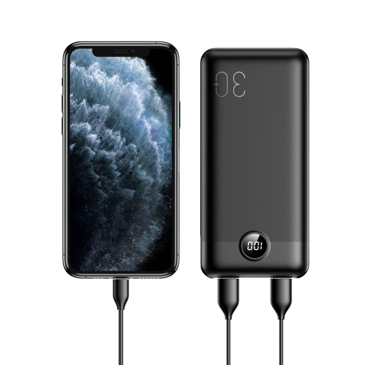 Powerbank Veger L30 (W3008PD) PD QC3.0 3A 20W 30000 mAh czarny 0INT