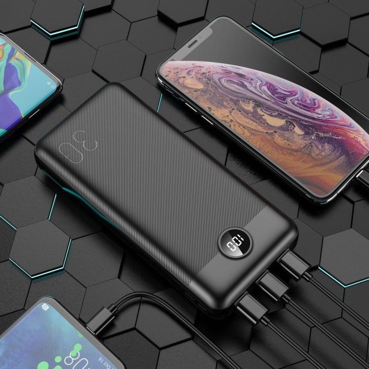 Powerbank Veger L30 (W3008PD) PD QC3.0 3A 20W 30000 mAh czarny 0INT