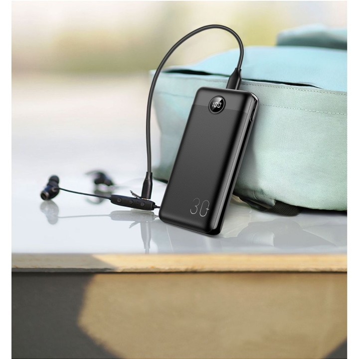 Powerbank Veger L30 (W3008PD) PD QC3.0 3A 20W 30000 mAh czarny 0INT