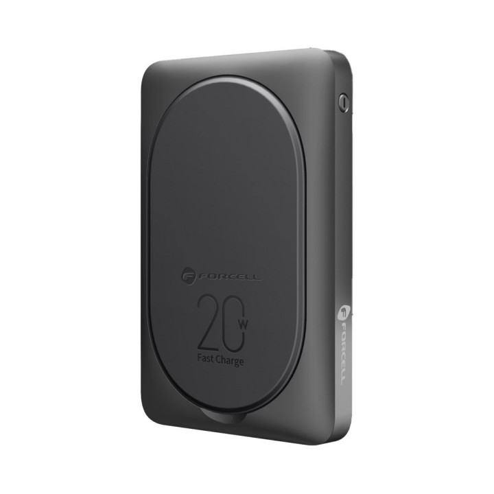 Повербанк совместимый с MagSafe Forcell F-Energy MagStand F10K2 QC3.0 PD 5A 20W 10000 mAh черный