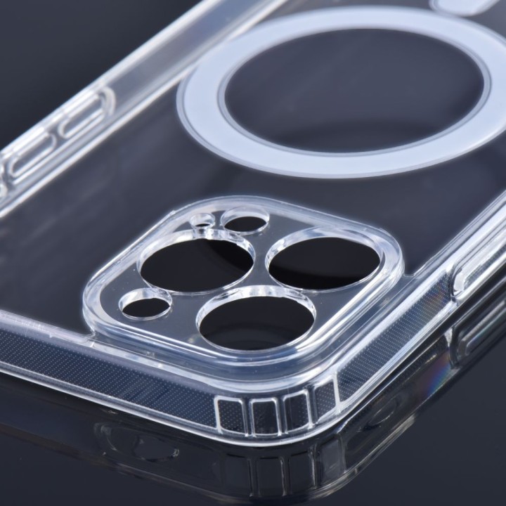 Case for iPhone 12 PRO Clear Mag Cover (Str / Camera Protection) MagSafe compatible transparent