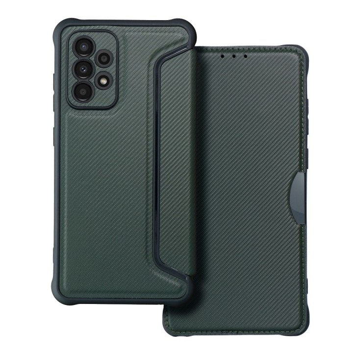 Flip case for Samsung A33 5G Razor Book dark green