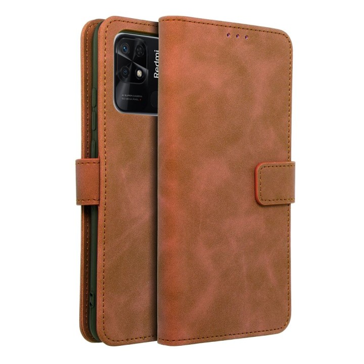 Flip case for Xiaomi Redmi 10C Tender Book brown