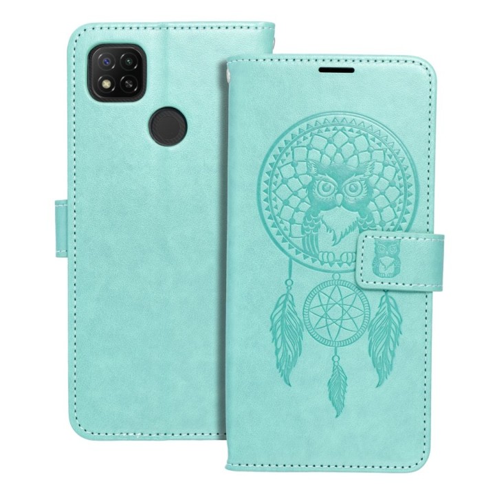 Flip case for Xiaomi Redmi 9C / 9C NFC Mezzo Book dreamcatcher green