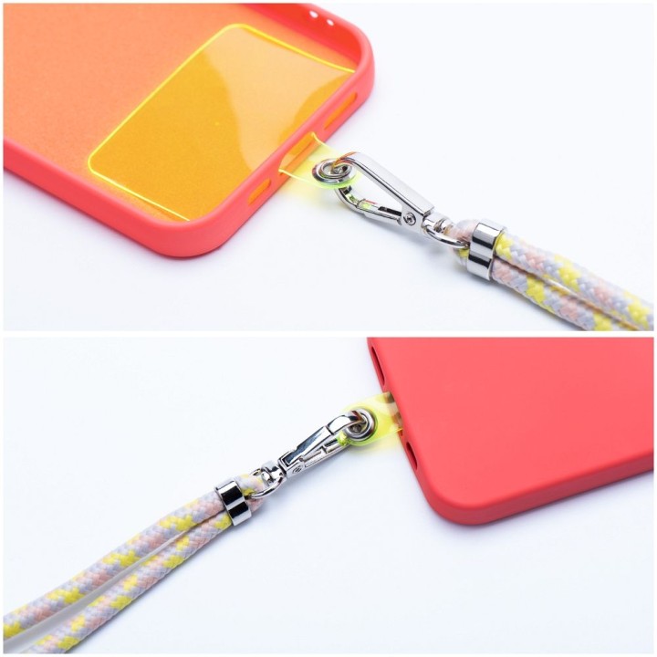 Phone lanyard, phone charm - SWING (6mm) with adjustable length / cord length 165cm (max 82,5cm loop length) / for
