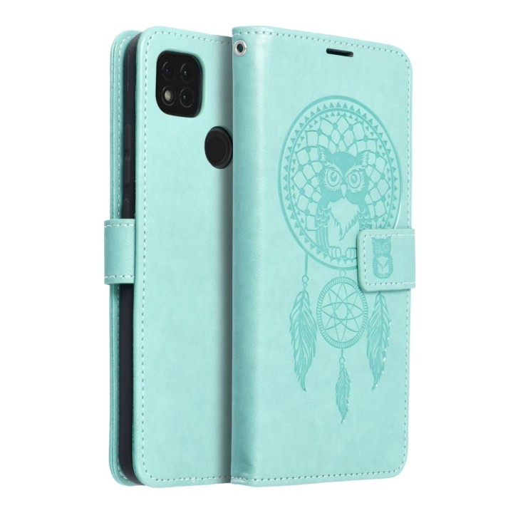 Чохол з клапаном для Xiaomi Redmi 9C / 9C NFC Mezzo Book ловець снів зелений